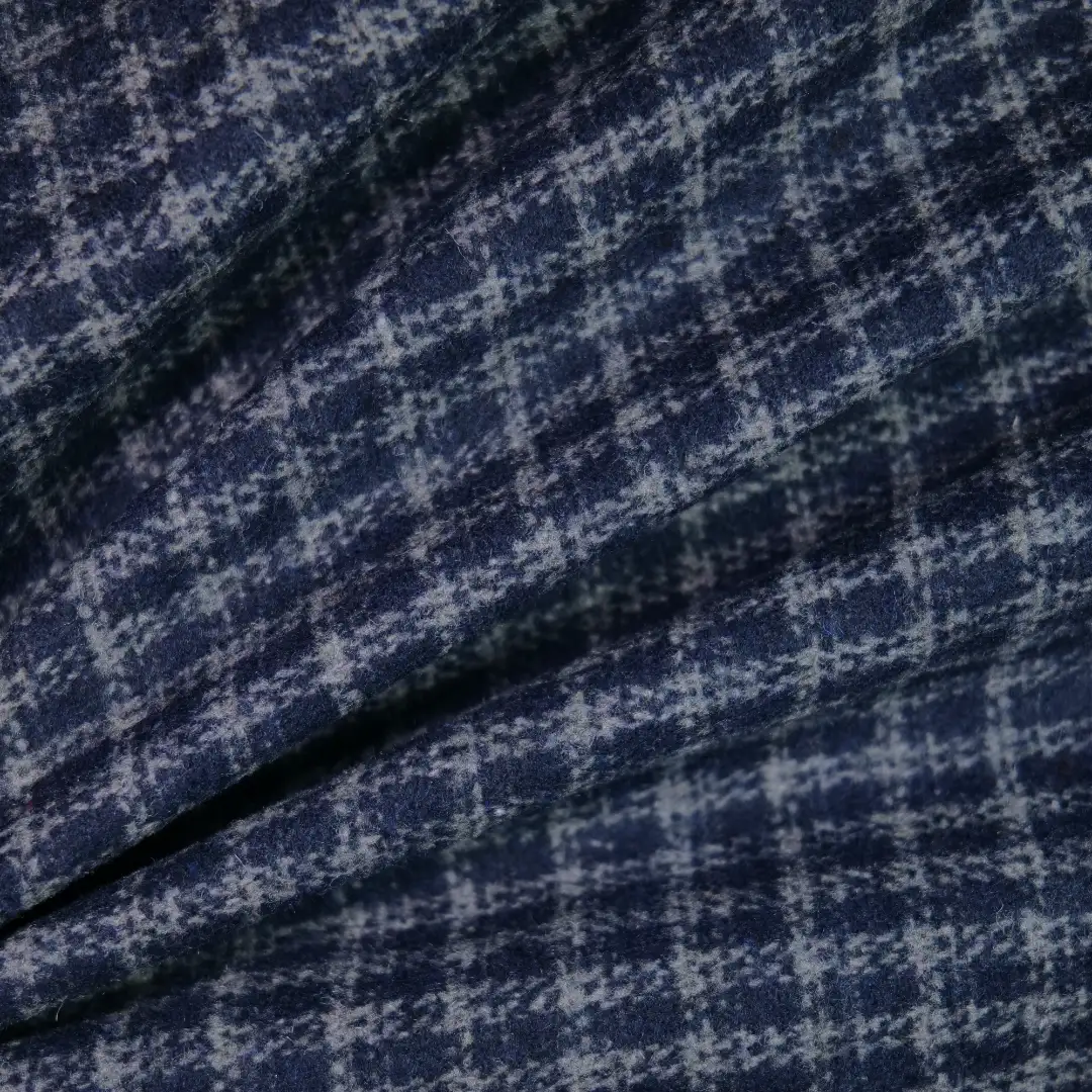 China Fabric for Jackets,Overcoat,Uniform Yarn Dyed Check Woven Blended Fabric Wool Polyester dark color buy from China wholesaler bulk order at wholesale price free worldwide shipping Alibaba