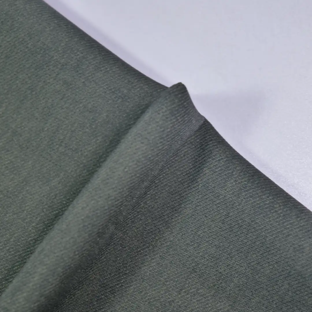 China Fabric for Shirt,Pants,Jackets,Pocket Sleeveless Wrap Dress Polyester/Rayon Twill Woven Blended Fabric Polyester Elastane dark green color buy from China wholesaler bulk order at wholesale price free worldwide shipping Alibaba