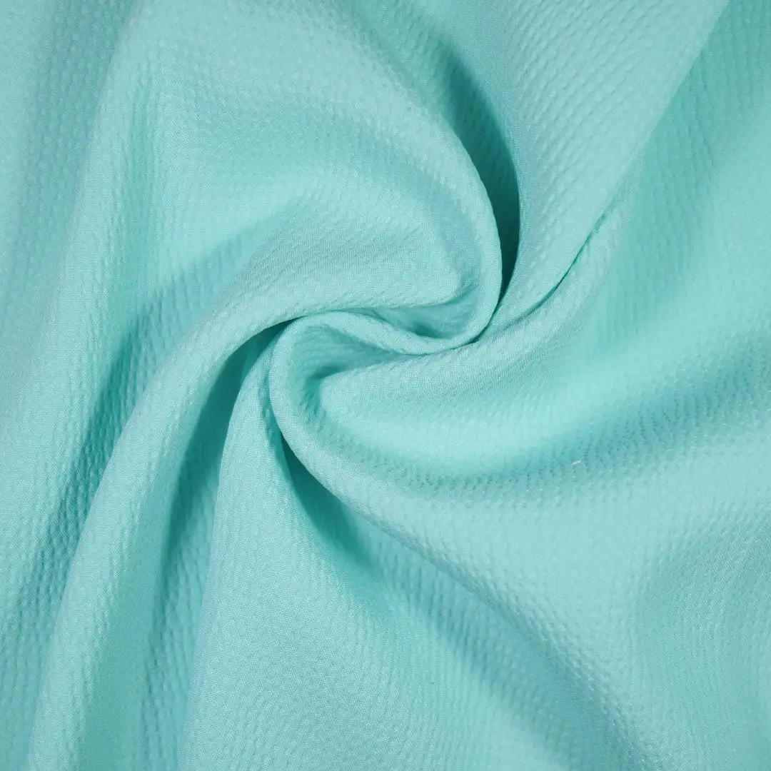 China Fabric for Blouse,Crop Top,Skirt ,Strap Midi Dress Crinkle Fabric Synthetic Woven Fabric Polyester green color buy from China wholesaler bulk order at wholesale price free worldwide shipping Alibaba