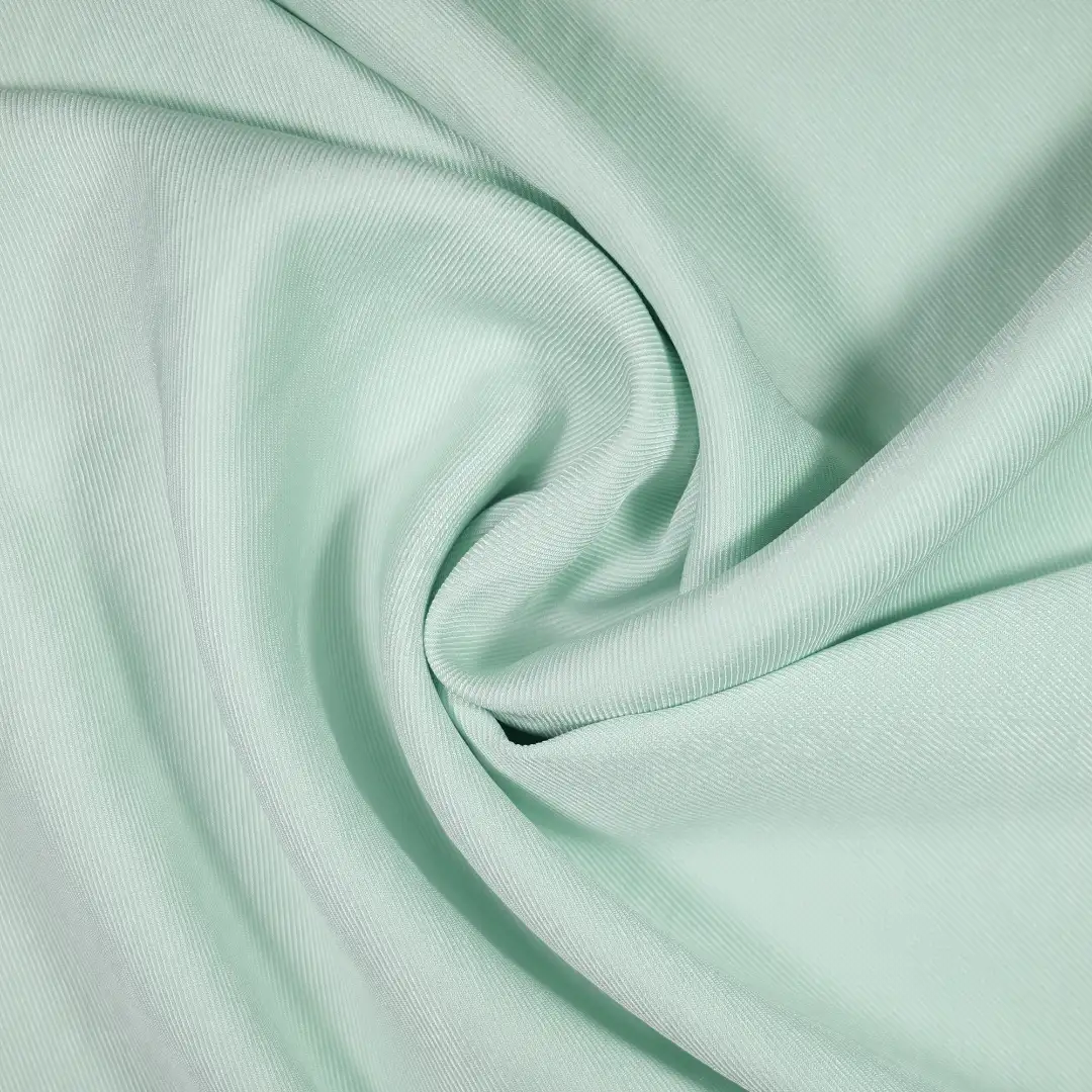 China Fabric for Pants,Trench Coat,Suit,Skirt  Twill Synthetic Woven Fabric Polyester green color buy from China wholesaler bulk order at wholesale price free worldwide shipping Alibaba