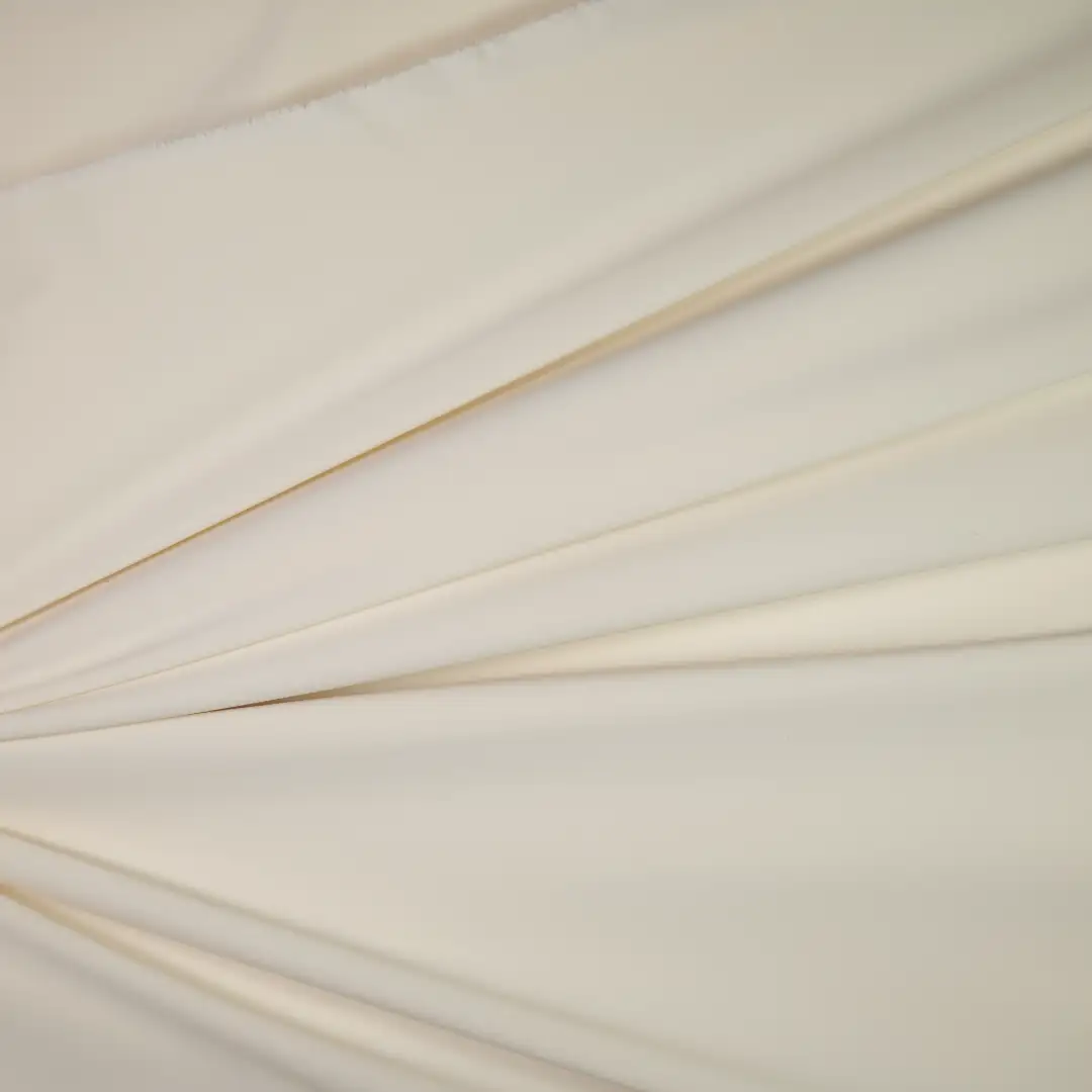 China Fabric for Windproof Jacket,Light Jacket Polyester Pongee Synthetic Woven Fabric Polyester Ivory color buy from China wholesaler bulk order at wholesale price free worldwide shipping Alibaba