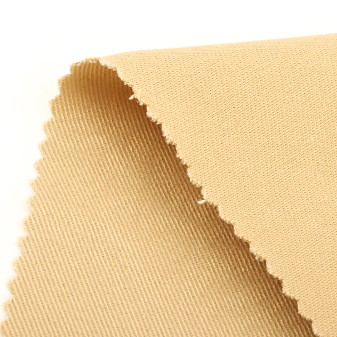 China Fabric for Pants,Jackets Cotton Twill Natural Woven Fabric Cotton Elastane yellow color buy from China wholesaler bulk order at wholesale price free worldwide shipping Alibaba