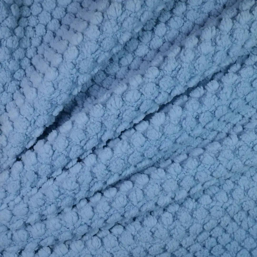 China Fabric for Hoodie,Pajamas,Loungewear Double-side fleece Knit Fabric Polyester Blue color buy from China wholesaler bulk order at wholesale price free worldwide shipping Alibaba