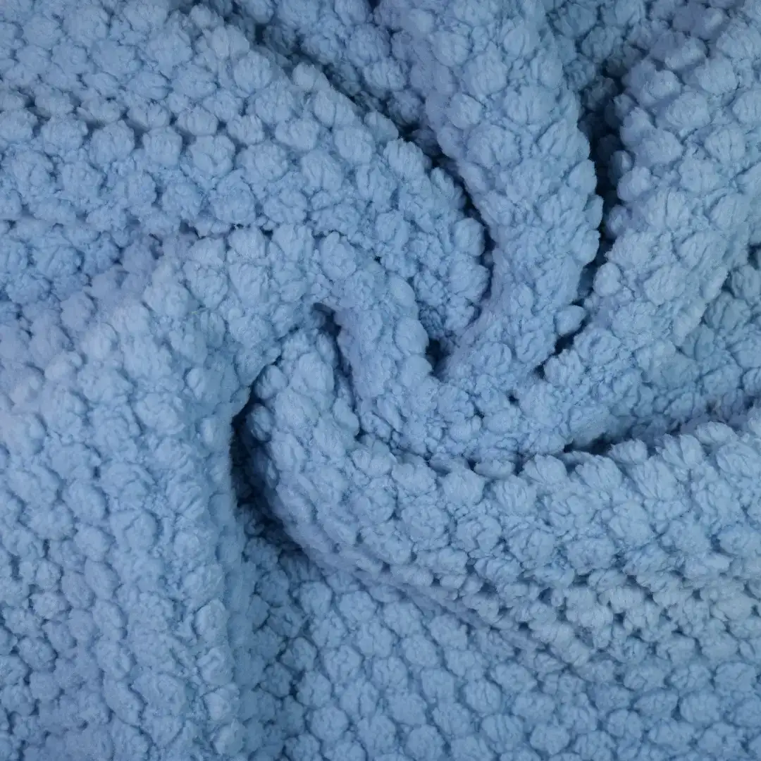 China Fabric for Hoodie,Pajamas,Loungewear Double-side fleece Knit Fabric Polyester Blue color buy from China wholesaler bulk order at wholesale price free worldwide shipping Alibaba