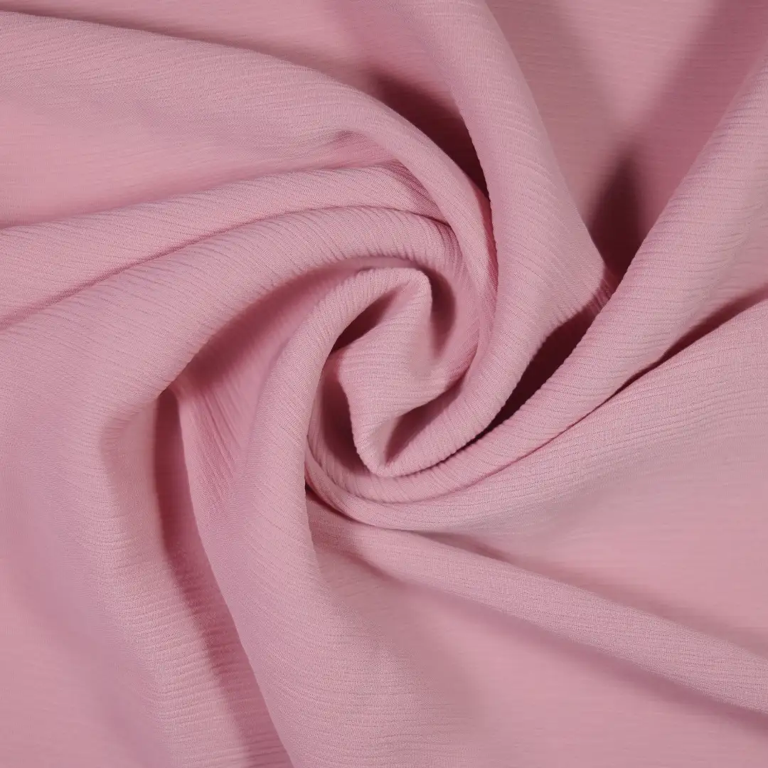 China Fabric for Shirt,Tier Midi Shirt Dress,Tank Wrap Midi Dress,French Ruffle Collar Shirt Chiffon Synthetic Woven Fabric Polyester Pink color buy from China wholesaler bulk order at wholesale price free worldwide shipping Alibaba