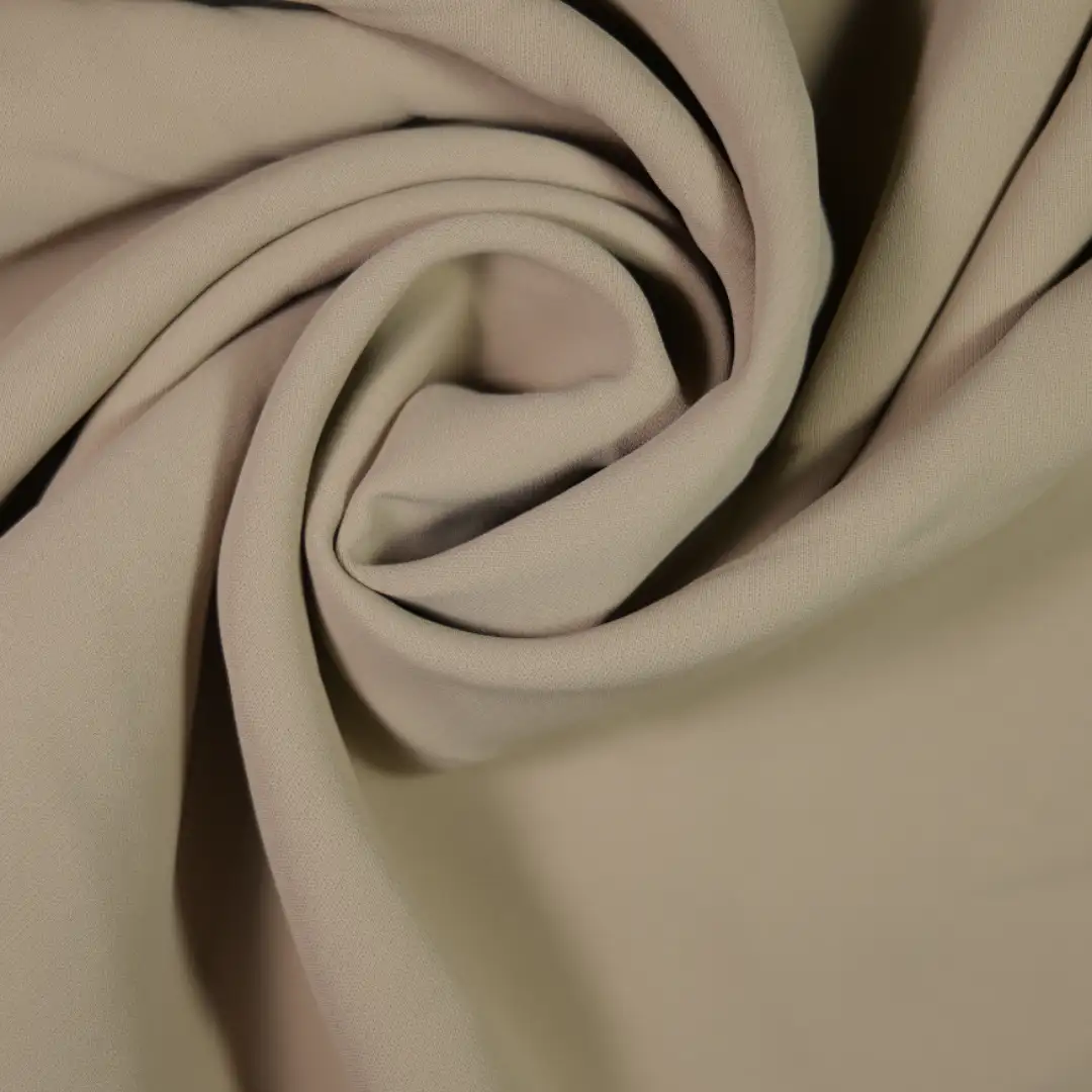 China Fabric for Shirt,Puff Short Sleeve Ruffle Crop Shirt,Ruffle Tier Mini Skirt,French Ruffle Collar Shirt Chiffon Synthetic Woven Fabric Polyester Khaki color buy from China wholesaler bulk order at wholesale price free worldwide shipping Alibaba