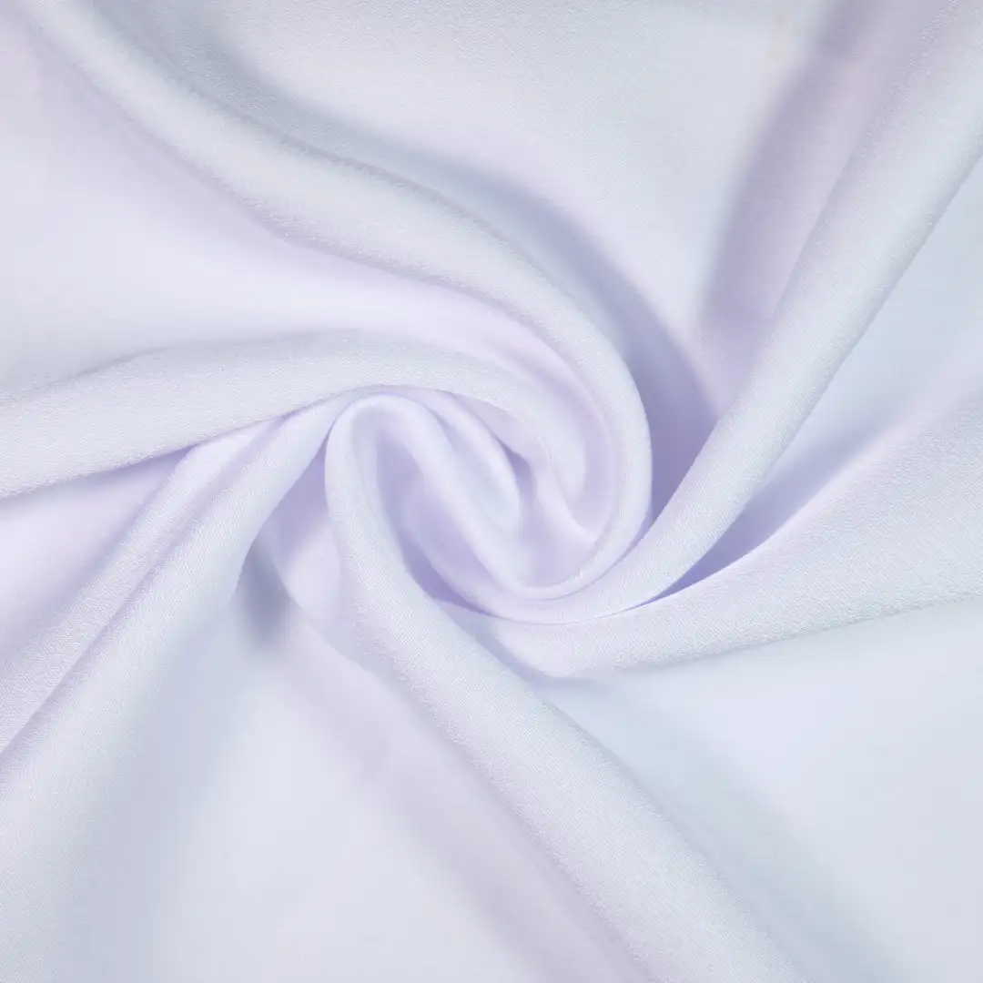 China Fabric for Shirt,Blouse,Crop Top,Shirt Half Sleeve Zipper  Bengaline Synthetic Woven Fabric Polyester White color buy from China wholesaler bulk order at wholesale price free worldwide shipping Alibaba