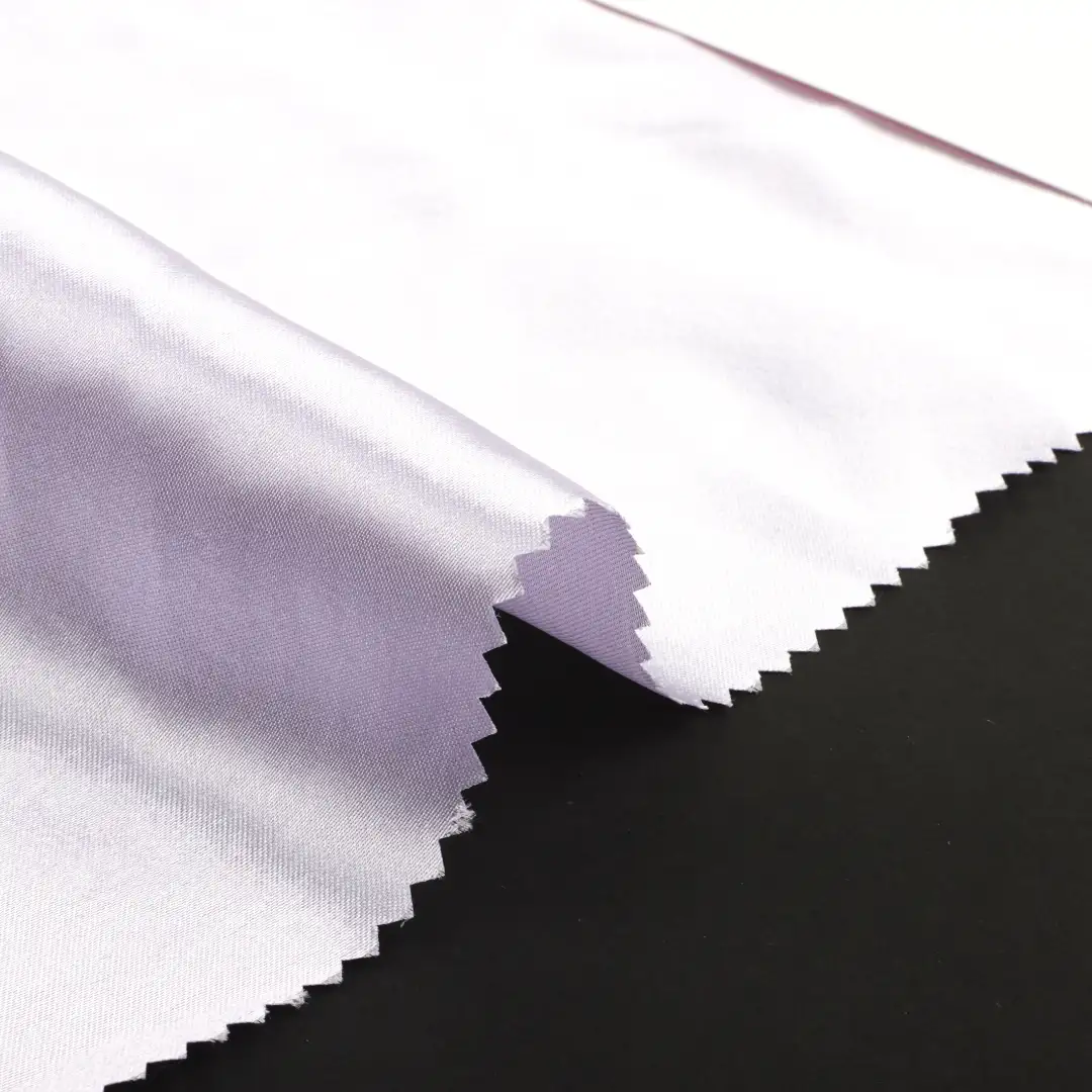 China Fabric for Pants,Skirt,Pajamas,Skirt  Polyester Satin Synthetic Woven Fabric Polyester Purple color buy from China wholesaler bulk order at wholesale price free worldwide shipping Alibaba