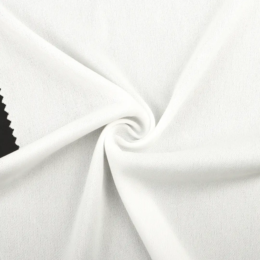 China Fabric for Polo Shirt,T-shirt ,Skirt ,Loungewear,Tracksuits Single Jersey Knit Fabric Polyester white color buy from China wholesaler bulk order at wholesale price free worldwide shipping Alibaba
