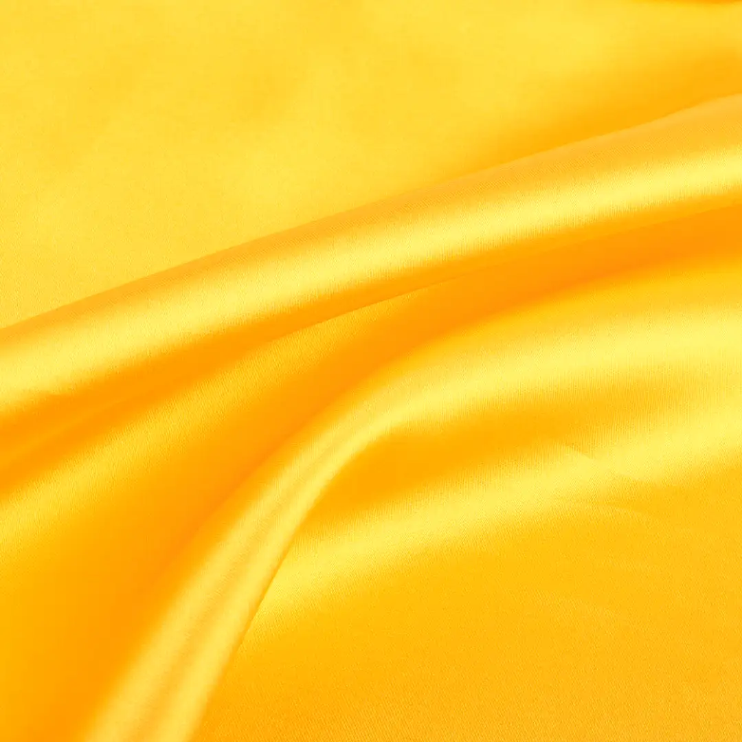 China Fabric for Skirt,Pajamas,Skirt ,Tracksuits Satin Woven Blended Fabric Polyester Spandex yellow color buy from China wholesaler bulk order at wholesale price free worldwide shipping Alibaba