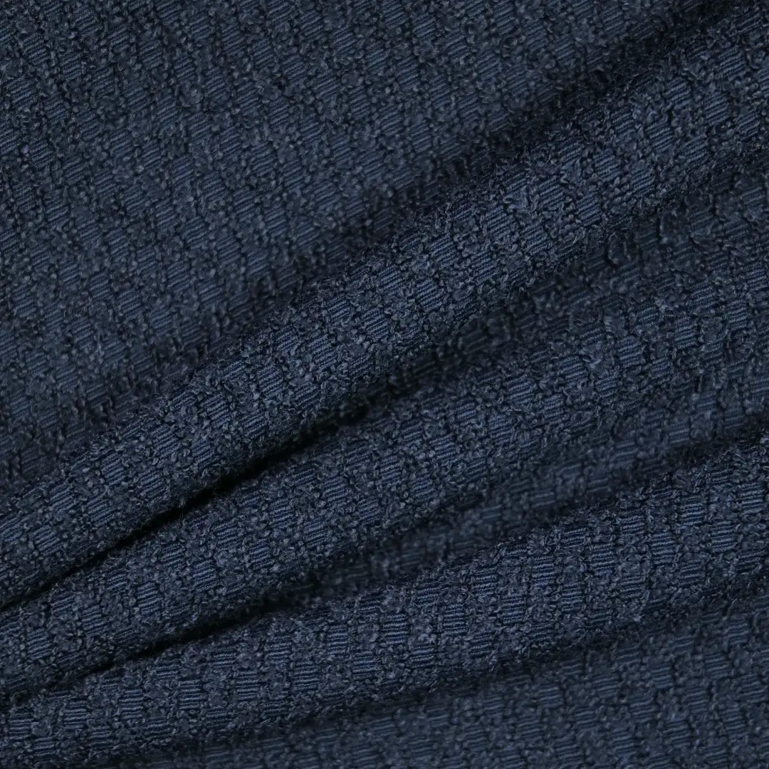 China Fabric for Jackets,Blazer,Skirt Chanel-Style Fabric Woolen Polyester Spandex dark blue color buy from China wholesaler bulk order at wholesale price free worldwide shipping Alibaba
