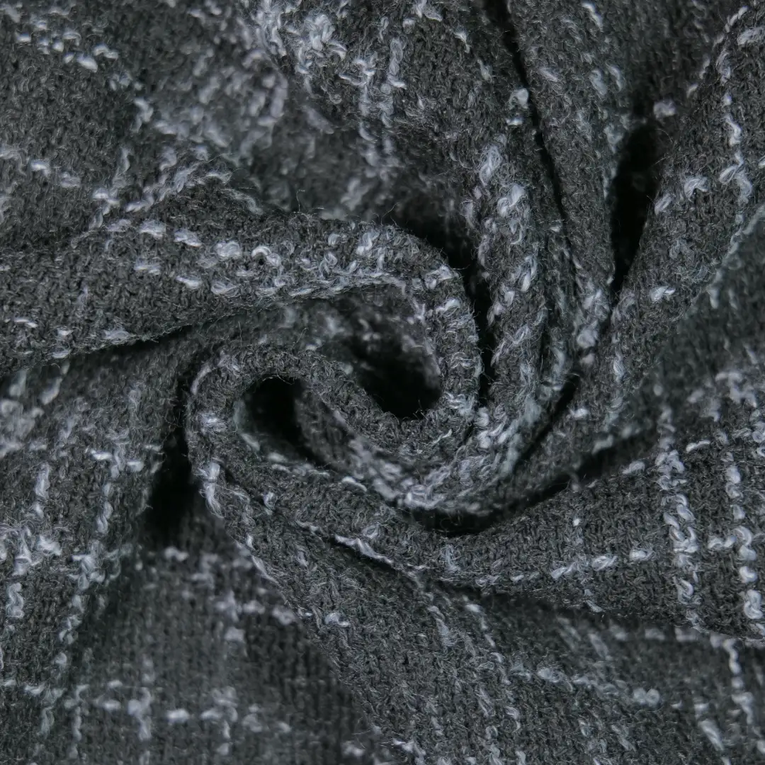 China Fabric for Blazer,Overcoat,Suit Chanel-Style Fabric Woolen Polyester white black color buy from China wholesaler bulk order at wholesale price free worldwide shipping Alibaba