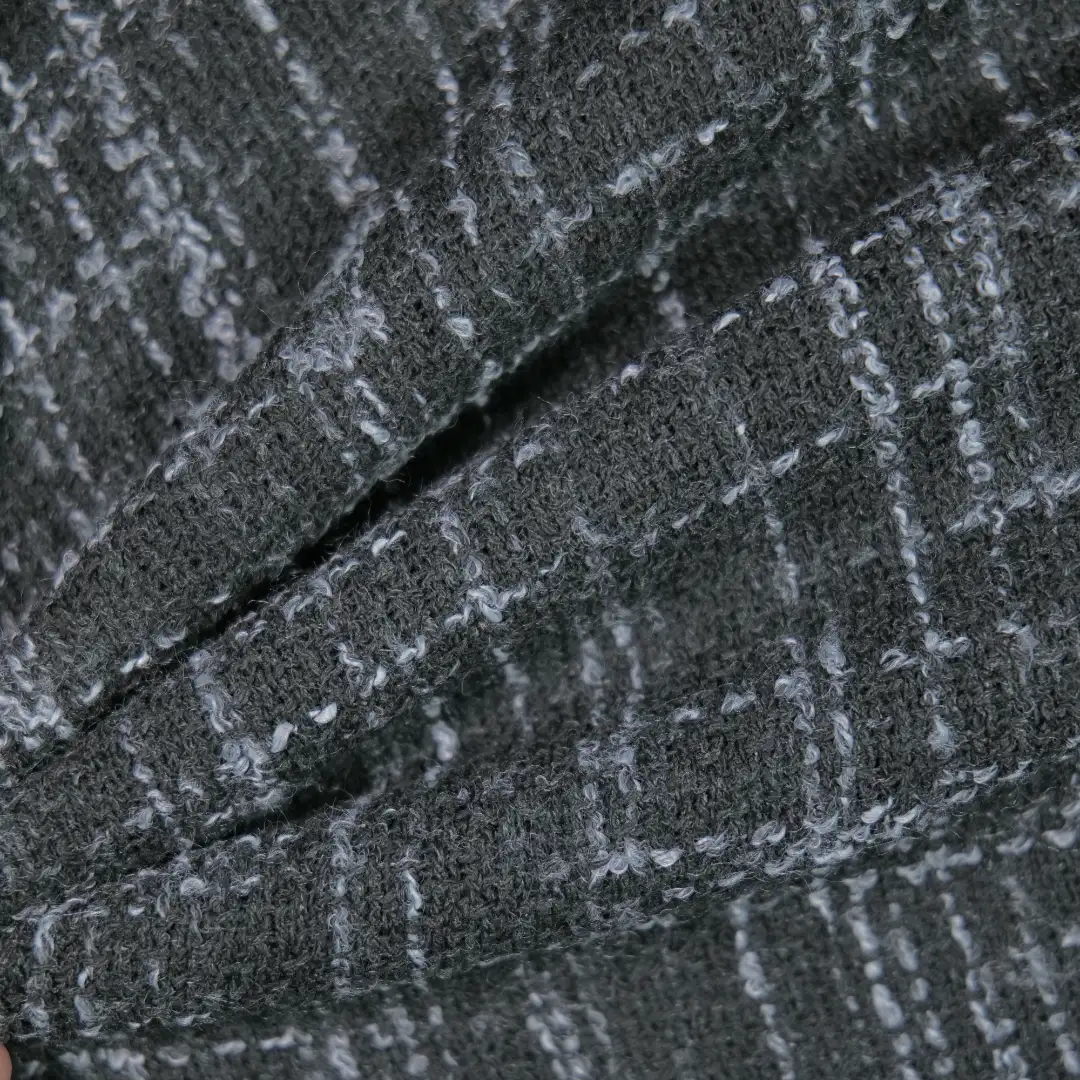 China Fabric for Blazer,Overcoat,Suit Chanel-Style Fabric Woolen Polyester white black color buy from China wholesaler bulk order at wholesale price free worldwide shipping Alibaba