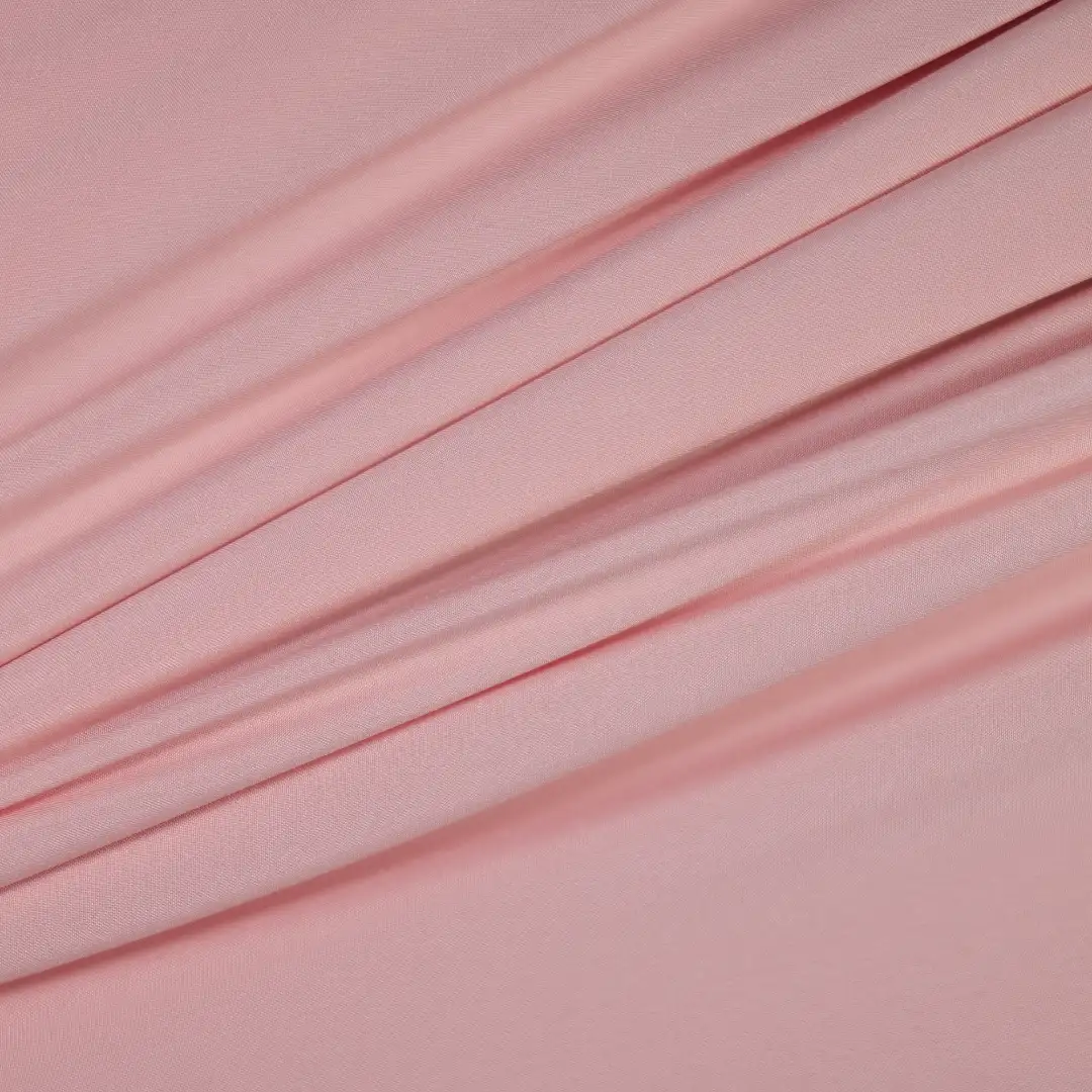 China Fabric for Interlining Four-way Stretch (Bi-Stretch) Knit Fabric Polyester Pink color buy from China wholesaler bulk order at wholesale price free worldwide shipping Alibaba