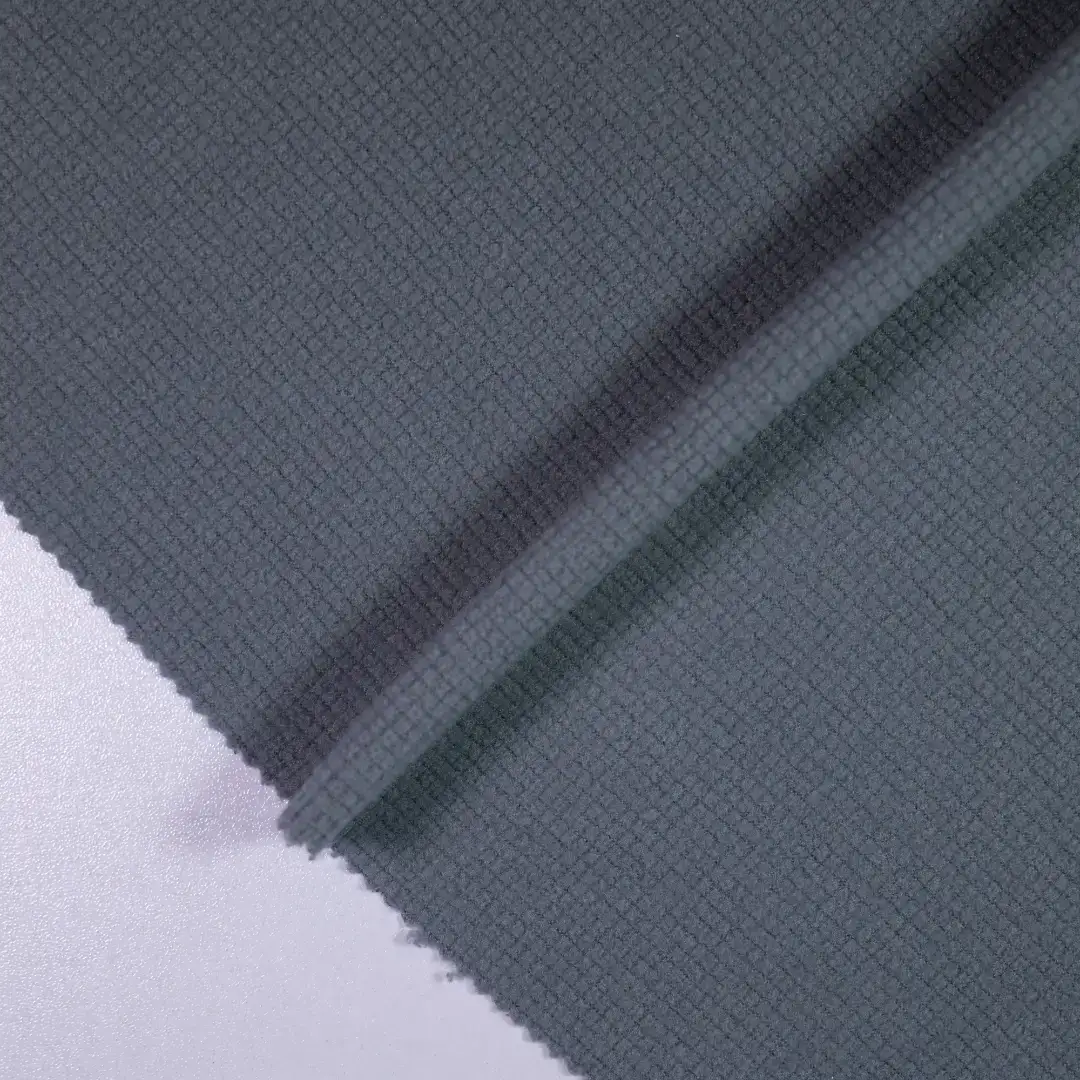 China Fabric for Crop Top,Kids Crew-Neck Cardigan  Jacquard Knit Fabric Polyester grey color buy from China wholesaler bulk order at wholesale price free worldwide shipping Alibaba