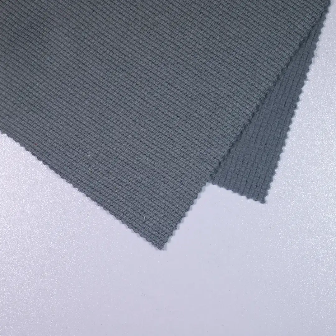 China Fabric for Crop Top,Kids Crew-Neck Cardigan  Jacquard Knit Fabric Polyester grey color buy from China wholesaler bulk order at wholesale price free worldwide shipping Alibaba