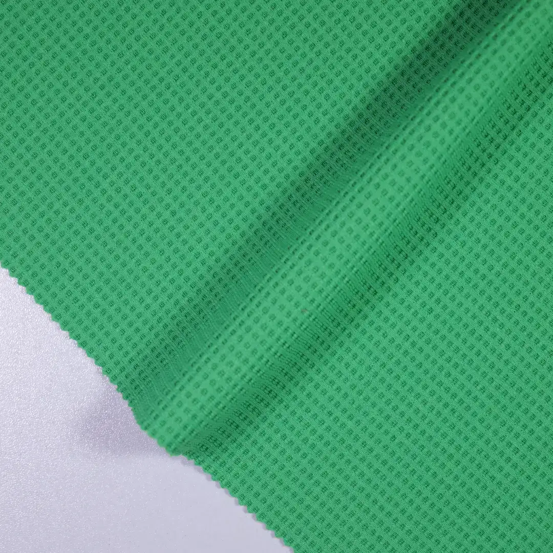 China Fabric for T-Shirt,Polo Shirt,Gym Crop Top Jacquard Knit Fabric Polyester Elastane green color buy from China wholesaler bulk order at wholesale price free worldwide shipping Alibaba