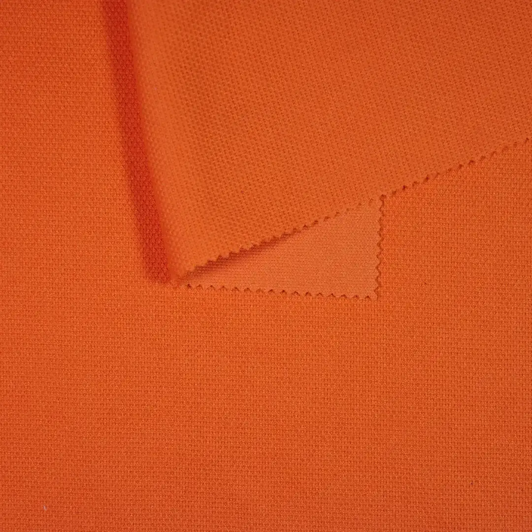China Fabric for T-Shirt,Polo Shirt,Tank Top,Jogger Jacquard Knit Fabric Polyester Tangerine color buy from China wholesaler bulk order at wholesale price free worldwide shipping Alibaba