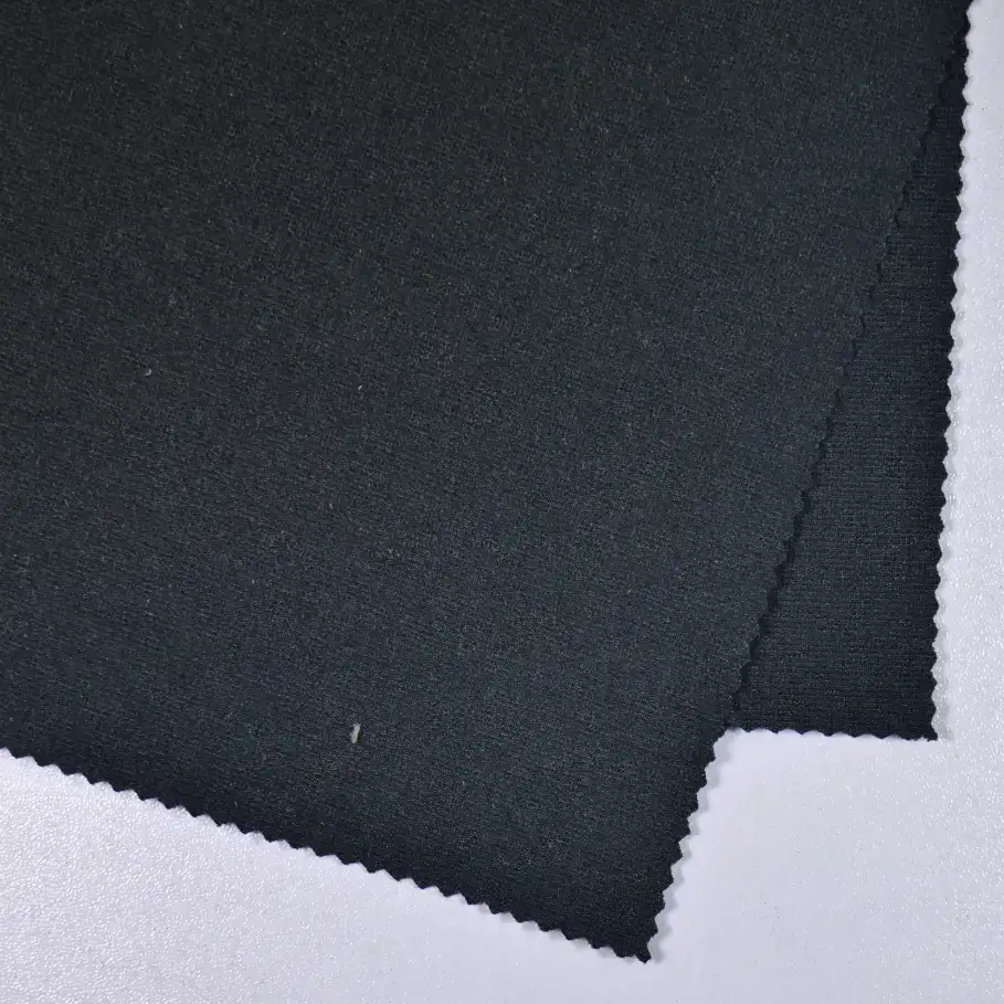 China Fabric for Crop Top,Sweatshirt,Kids Crew-Neck Cardigan ,Roll Neck Jumper  Ponte Roma Knit Fabric Polyester black color buy from China wholesaler bulk order at wholesale price free worldwide shipping Alibaba