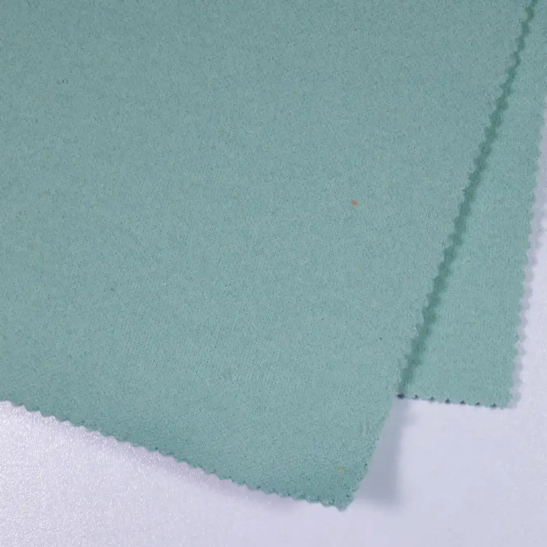 China Fabric for Crop Top,Hoodie Jacquard Knit Fabric Polyester Cyan color buy from China wholesaler bulk order at wholesale price free worldwide shipping Alibaba
