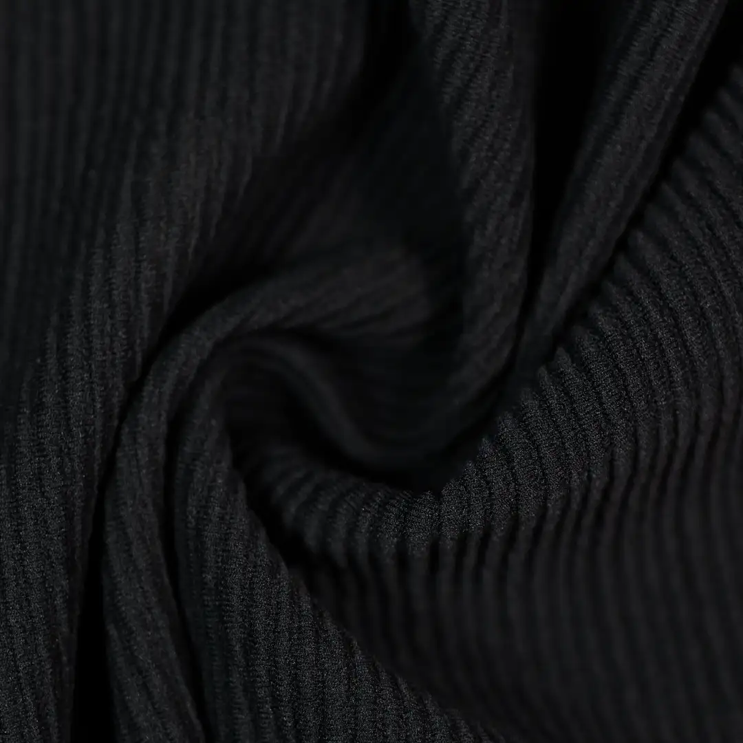 China Fabric for T-Shirt,Skirt Single Jersey Knit Fabric Polyester Spandex black color buy from China wholesaler bulk order at wholesale price free worldwide shipping Alibaba