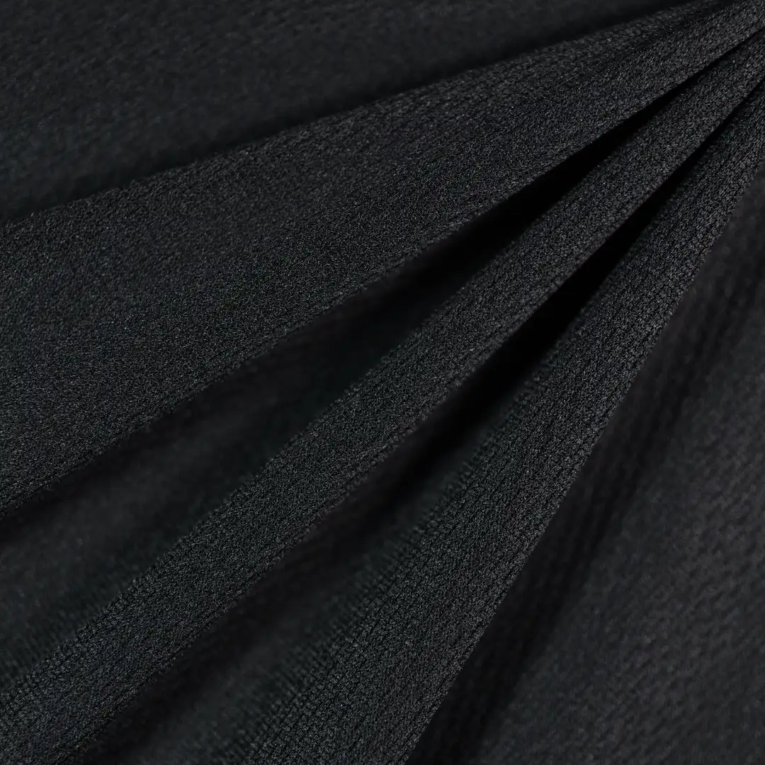 China Fabric for T-Shirt,Skirt Birdeye Mesh Knit Fabric Polyester black color buy from China wholesaler bulk order at wholesale price free worldwide shipping Alibaba