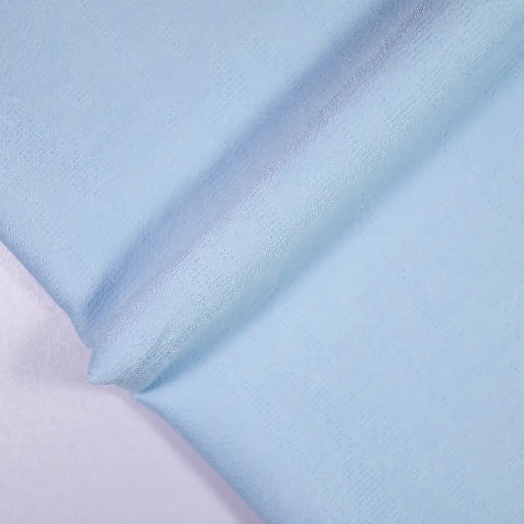 China Fabric for Skirt,Kids Vest and Skirt Set,Gathered Strappy Mini Dress,Backless Beach Dress,Ruffle Tight Dress ,Tank Midi Dress Jacquard Natural Woven Fabric Polyamide Bamboo Polyester BLUE color buy from China wholesaler bulk order at wholesale price free worldwide shipping Alibaba