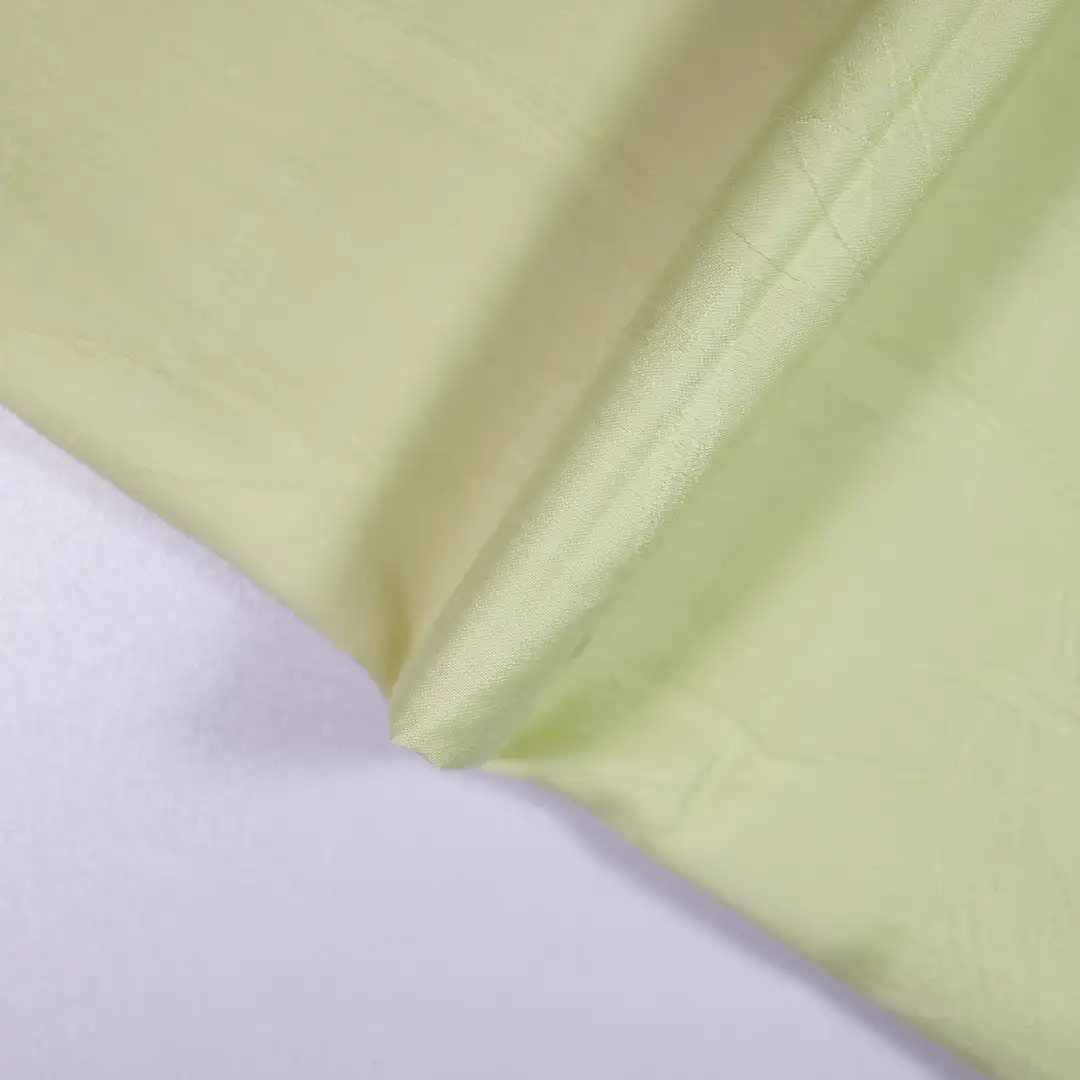 China Fabric for Blouse,Skirt,Shirt Long Sleeve Zipper ,Dresses (Cardigan Button) ,Backless Beach Dress,Ruffle Tight Dress  Jacquard Natural Woven Fabric Nylon Bamboo Polyester green color buy from China wholesaler bulk order at wholesale price free worldwide shipping Alibaba