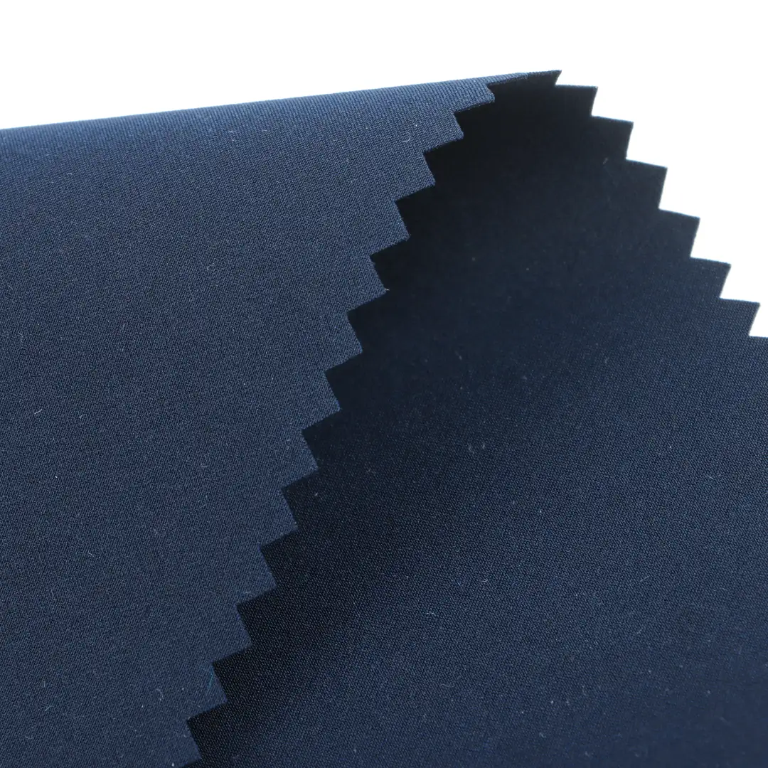 China Fabric for Jackets,Trench Coat,Tracksuits T400 Polyester Yarn Fabric Synthetic Woven Fabric Nylon Navy color buy from China wholesaler bulk order at wholesale price free worldwide shipping Alibaba