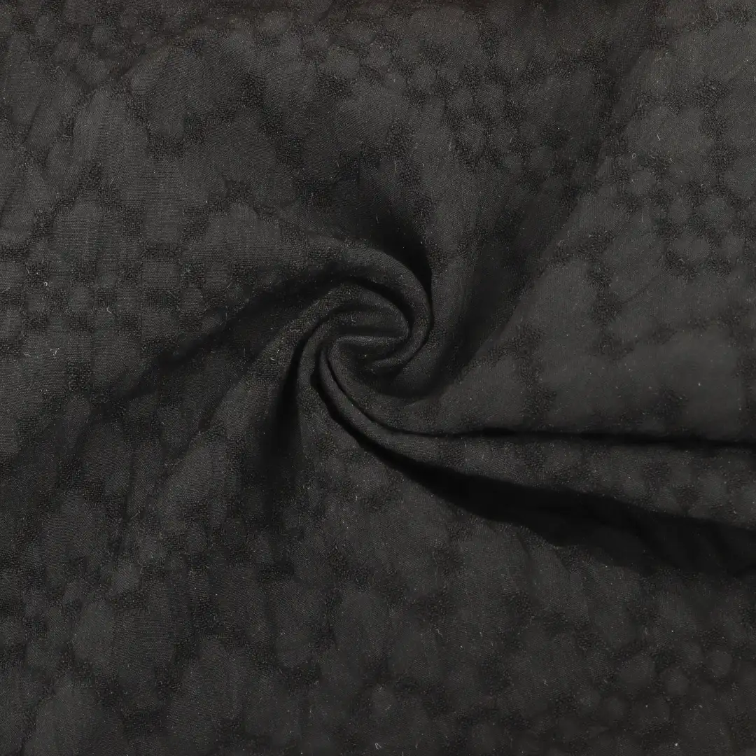 China Fabric for Skirt,Trench Coat,Tracksuits Polyester Seersucker Synthetic Woven Fabric Polyester black color buy from China wholesaler bulk order at wholesale price free worldwide shipping Alibaba