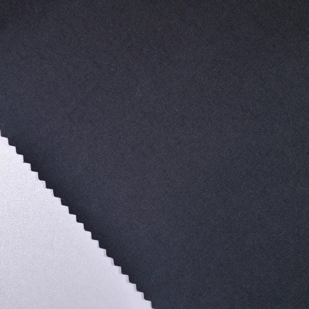 China Fabric for Pants,Shorts Two-way Stretch Woven Blended Fabric Polyester Elastane black color buy from China wholesaler bulk order at wholesale price free worldwide shipping Alibaba