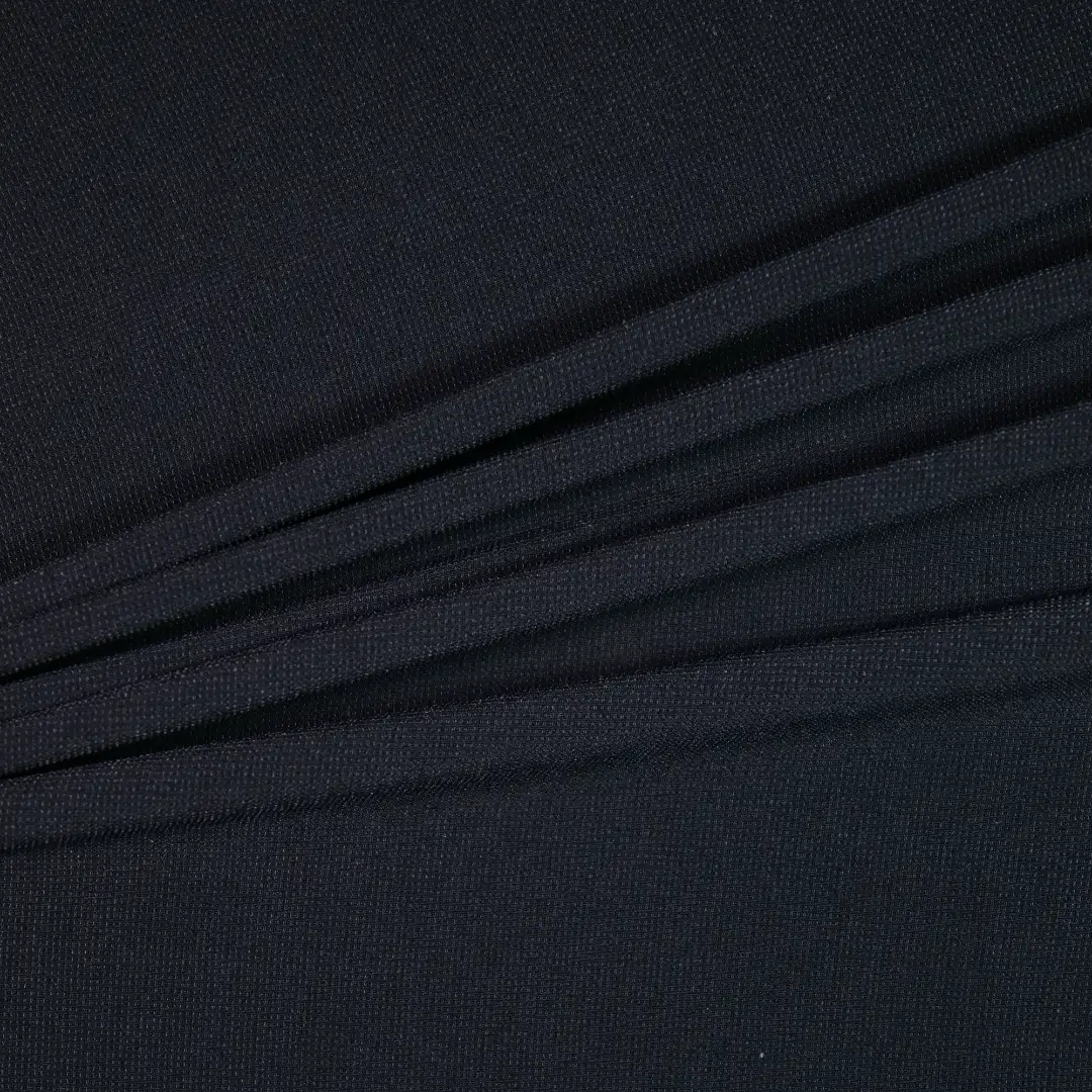 China Fabric for Pants,Ruffle Tier Mini Skirt Two-way Stretch Woven Blended Fabric Recycled Polyester Elastane black color buy from China wholesaler bulk order at wholesale price free worldwide shipping Alibaba