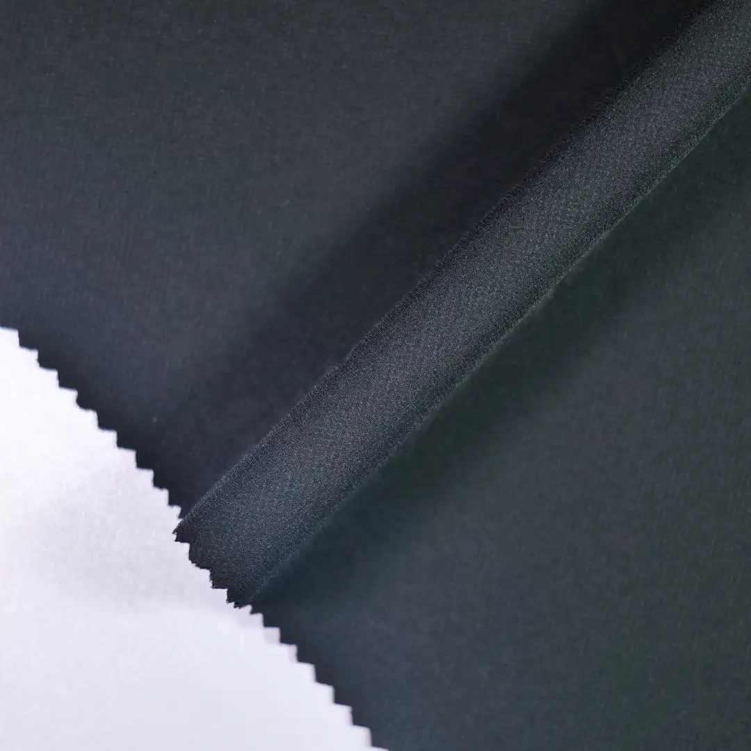 China Fabric for Skirt ,Wide Leg Trousers Twill Woven Blended Fabric Polyester Spandex black color buy from China wholesaler bulk order at wholesale price free worldwide shipping Alibaba