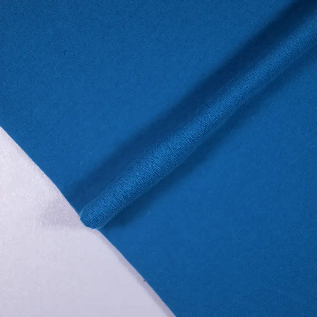 China Fabric for T-Shirt,Tank Top,Leggings,Open Cardigan  Rib Knit Fabric Cotton Spandex BLUE color buy from China wholesaler bulk order at wholesale price free worldwide shipping Alibaba