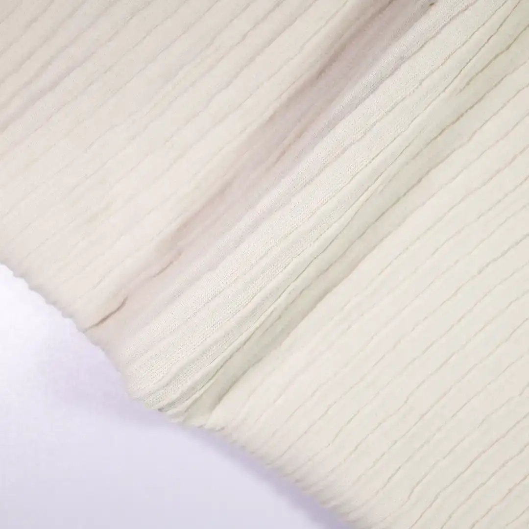 China Fabric for Dresses (Cardigan Open) ,Roll Neck Jumper ,Tank Midi Dress Two-way Stretch Knit Fabric Cotton Polyester Beige color buy from China wholesaler bulk order at wholesale price free worldwide shipping Alibaba