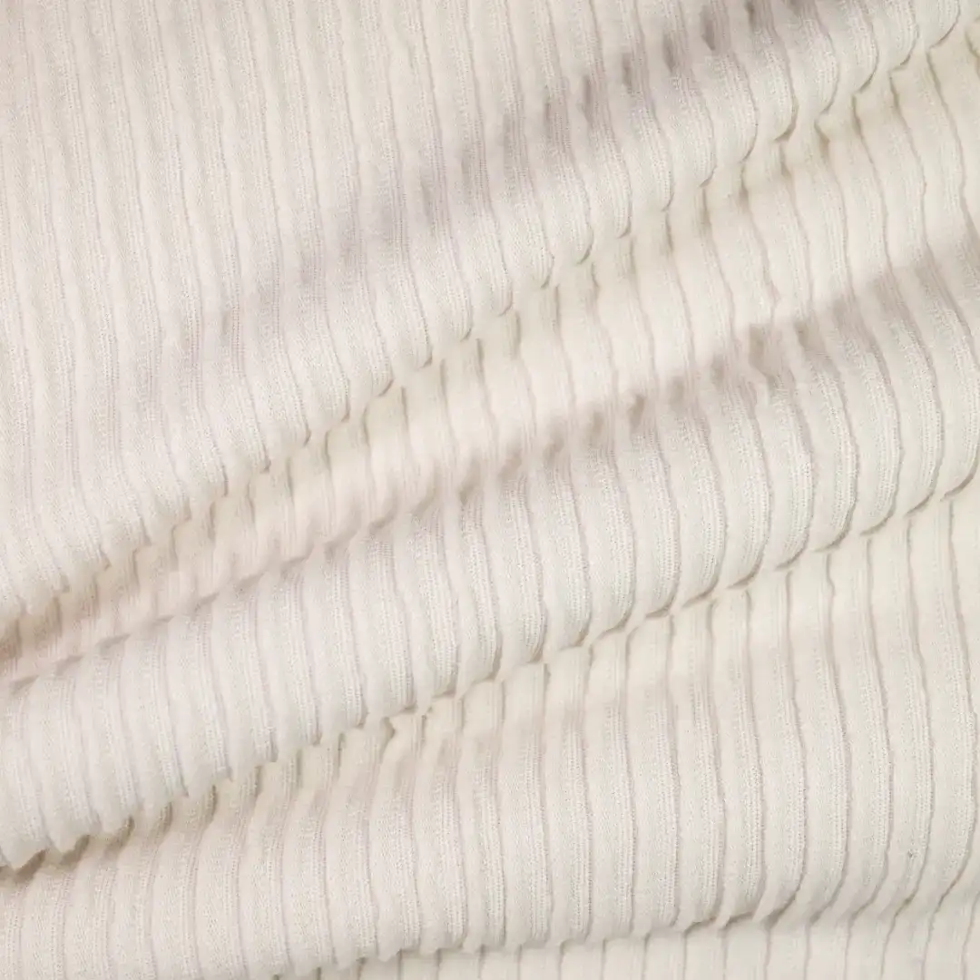 China Fabric for Dresses (Cardigan Open) ,Roll Neck Jumper ,Tank Midi Dress Two-way Stretch Knit Fabric Cotton Polyester Beige color buy from China wholesaler bulk order at wholesale price free worldwide shipping Alibaba