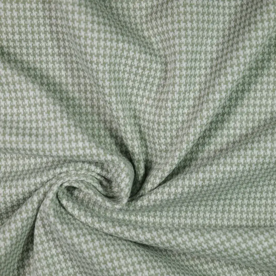 China Fabric for Overcoat,Hoodie  ,Double-Breasted Coat Yarn-dyed fabric Knit Fabric Cotton Spandex Polyester green color buy from China wholesaler bulk order at wholesale price free worldwide shipping Alibaba