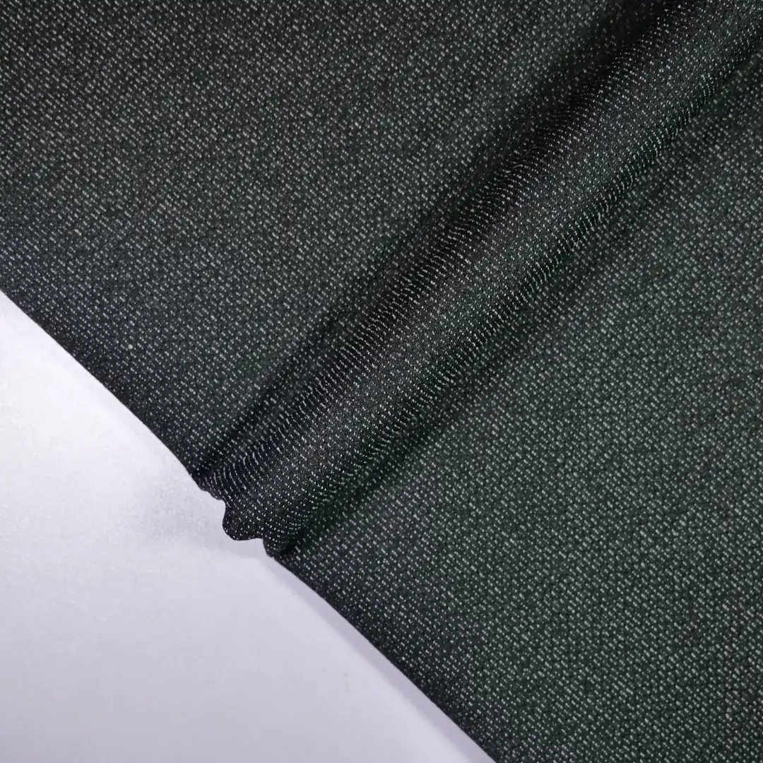 China Fabric for Dresses (Cardigan Button) ,Wide Leg Trousers,Tank Midi Dress Rib Knit Fabric Rayon Polyester Spandex black color buy from China wholesaler bulk order at wholesale price free worldwide shipping Alibaba