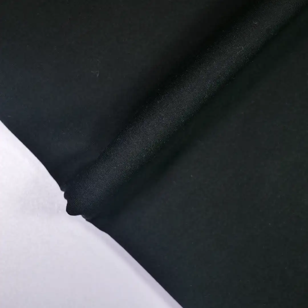 China Fabric for T-Shirt,Strap Midi Dress,Tank Wrap Midi Dress Ponte Roma Knit Fabric Viscose Polyamide Spandex black color buy from China wholesaler bulk order at wholesale price free worldwide shipping Alibaba