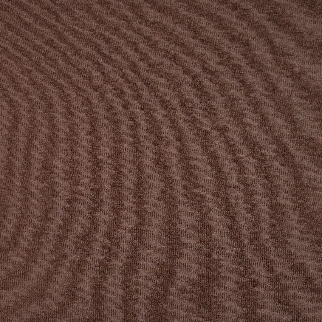 China Fabric for T-Shirt,Ladies Vest ,Backless Beach Dress,Strap Midi Dress Rib Knit Fabric Rayon Cotton Spandex Acrylic Wool dark coffee color buy from China wholesaler bulk order at wholesale price free worldwide shipping Alibaba