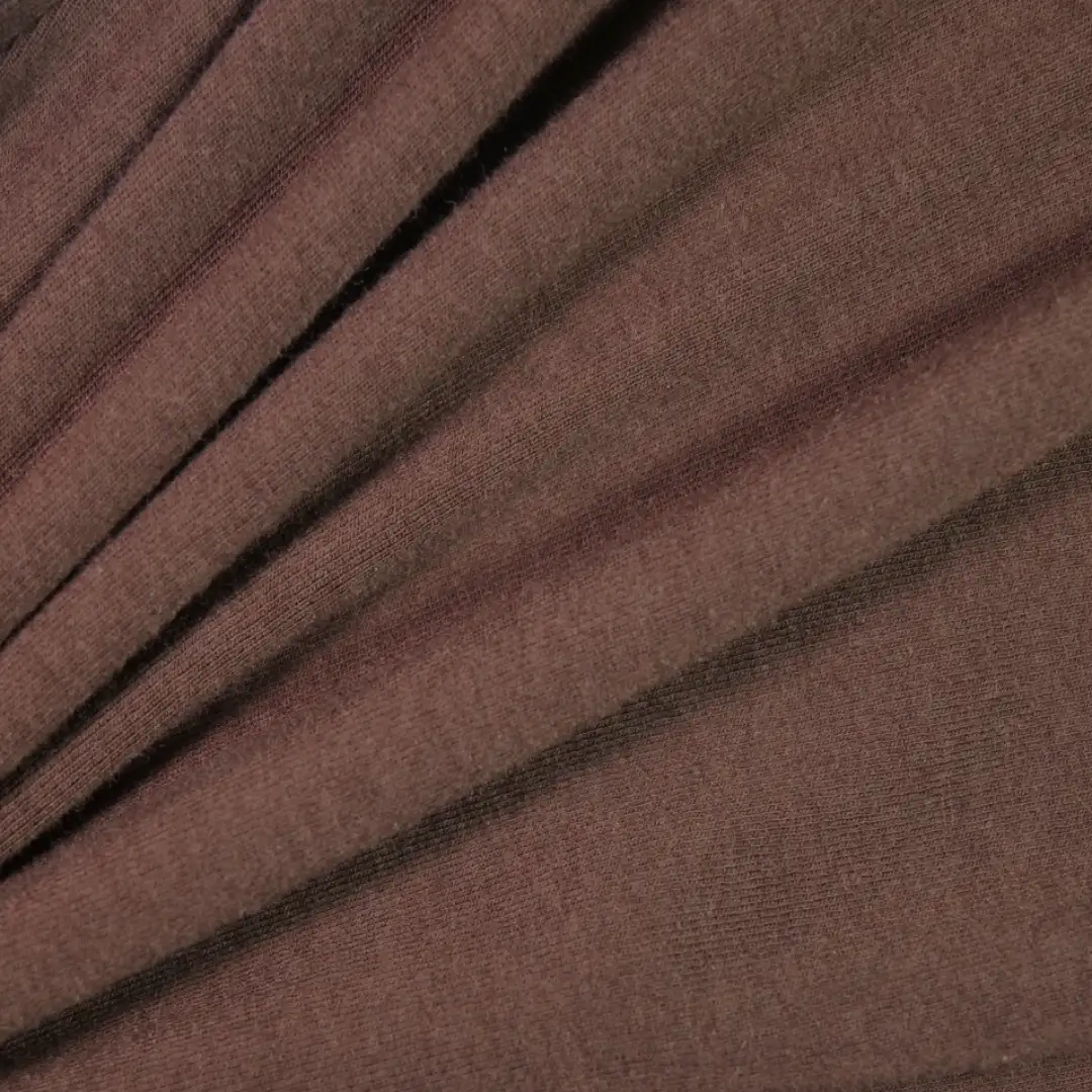 China Fabric for T-Shirt,Ladies Vest ,Backless Beach Dress,Strap Midi Dress Rib Knit Fabric Rayon Cotton Spandex Acrylic Wool dark coffee color buy from China wholesaler bulk order at wholesale price free worldwide shipping Alibaba