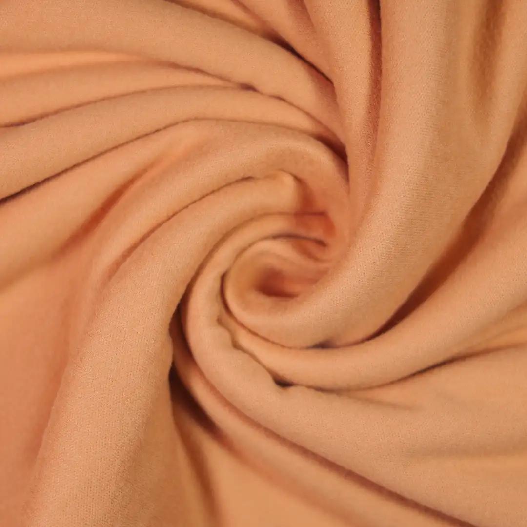 China Fabric for Hoodie,Pajamas Double-side fleece Knit Fabric Polyester Spandex orange color buy from China wholesaler bulk order at wholesale price free worldwide shipping Alibaba