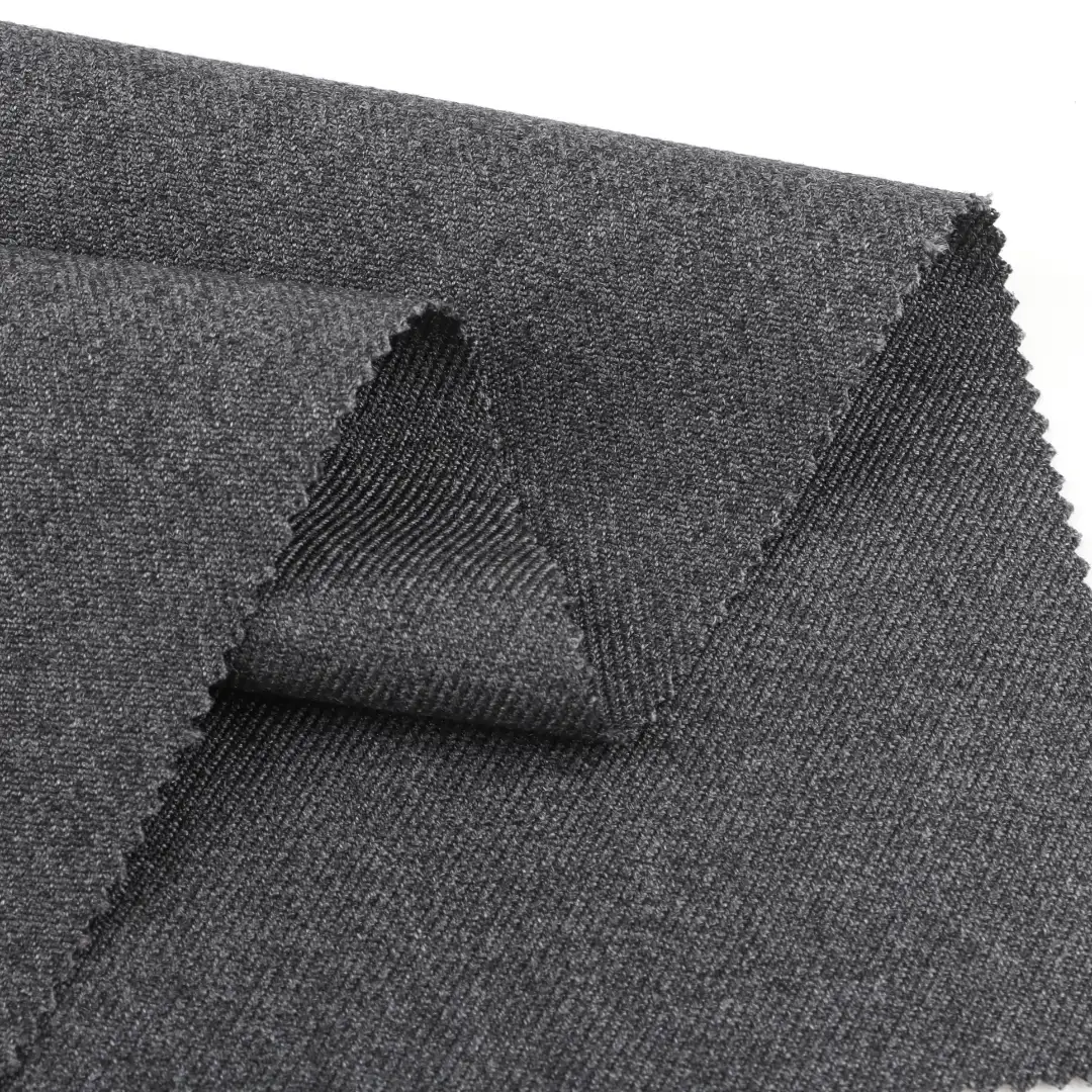 China Fabric for Pants,Suit Trouser,Skirt,Shorts,Trench Coat,Overcoat,Waist coat Twill Woven Blended Fabric Polyester Rayon Spandex Grey color buy from China wholesaler bulk order at wholesale price free worldwide shipping Alibaba