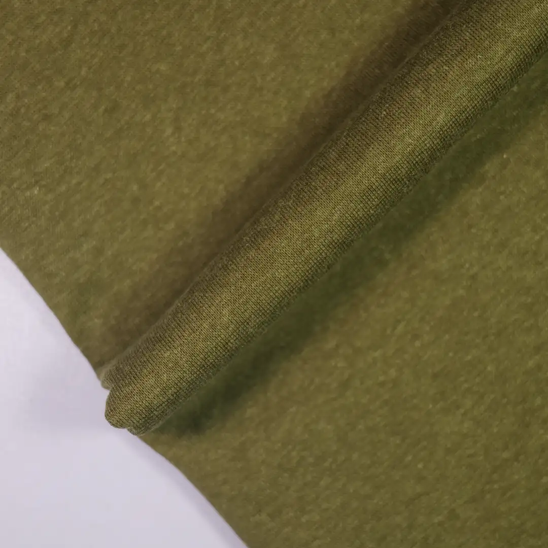 China Fabric for Shirt,Blouse,Trench Coat,Strap Midi Dress Rib Knit Fabric Tencel Flax Cotton Elastane green color buy from China wholesaler bulk order at wholesale price free worldwide shipping Alibaba