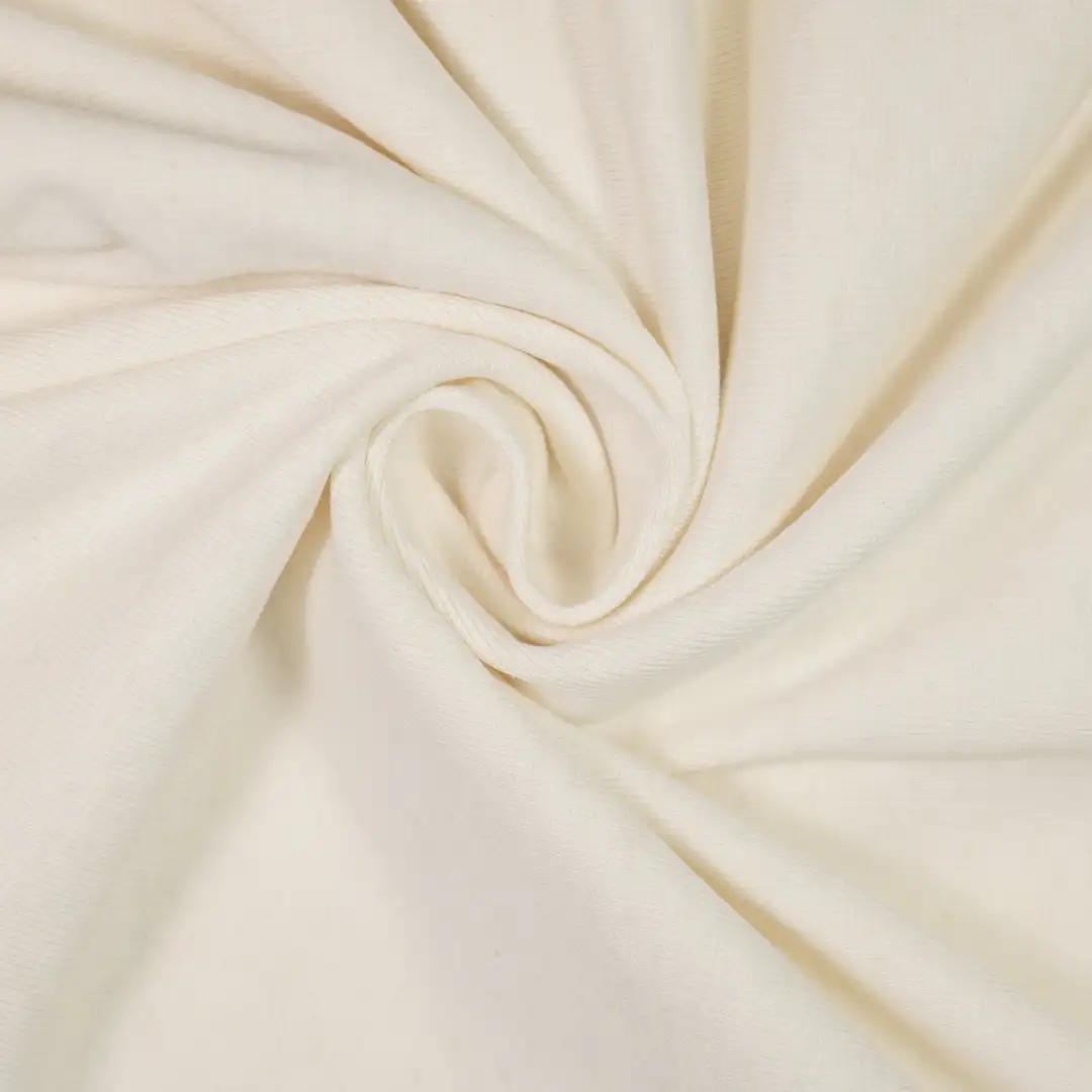 China Fabric for Pants,T-Shirt,Jogger,Strap Midi Dress Rib Knit Fabric Tencel Flax Cotton Elastane white color buy from China wholesaler bulk order at wholesale price free worldwide shipping Alibaba