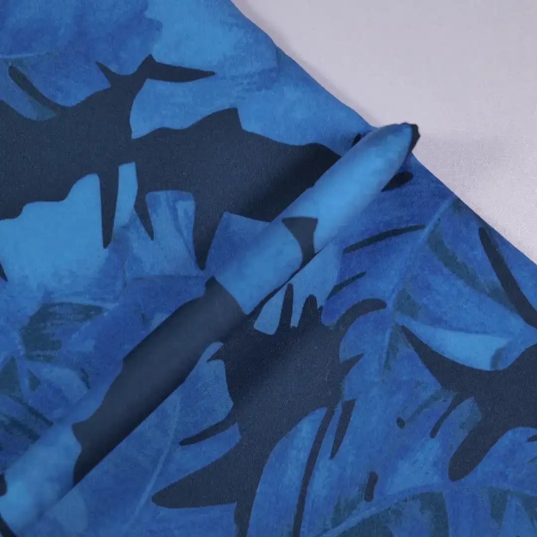 China Fabric for Shirt,Crop Top,Skirt Twill Synthetic Woven Fabric Polyester blue color buy from China wholesaler bulk order at wholesale price free worldwide shipping Alibaba
