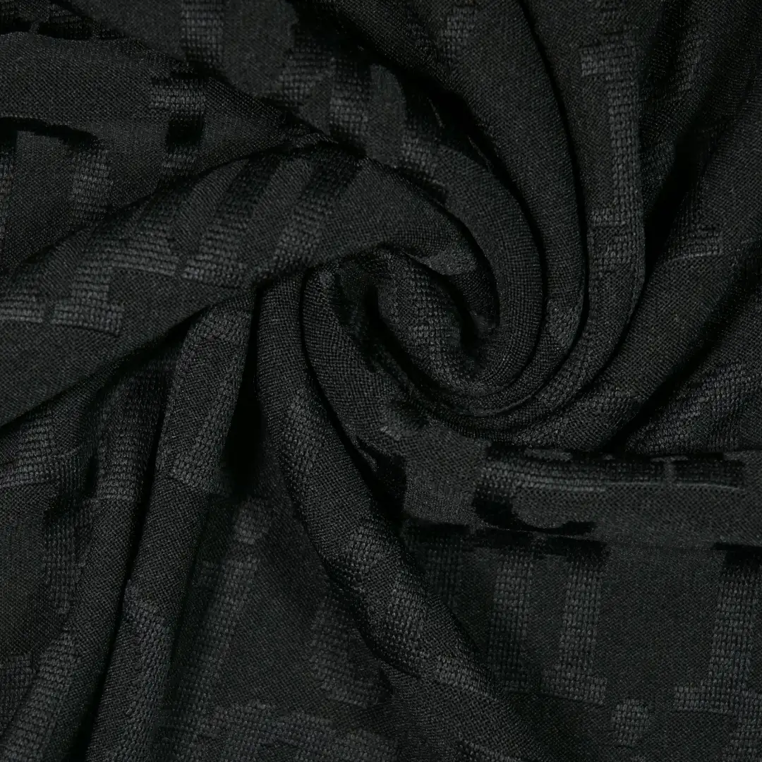 China Fabric for T-Shirt,Skirt,Shorts,Strap Midi Dress Jacquard Knit Fabric Polyester Spandex black color buy from China wholesaler bulk order at wholesale price free worldwide shipping Alibaba