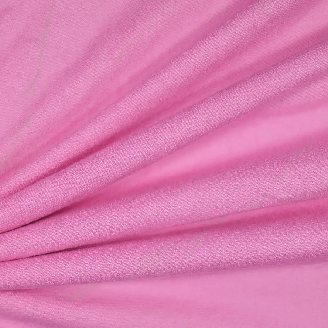 China Fabric for T-Shirt,Skirt,Shorts Single Jersey Knit Fabric Rayon Spandex pink color buy from China wholesaler bulk order at wholesale price free worldwide shipping Alibaba