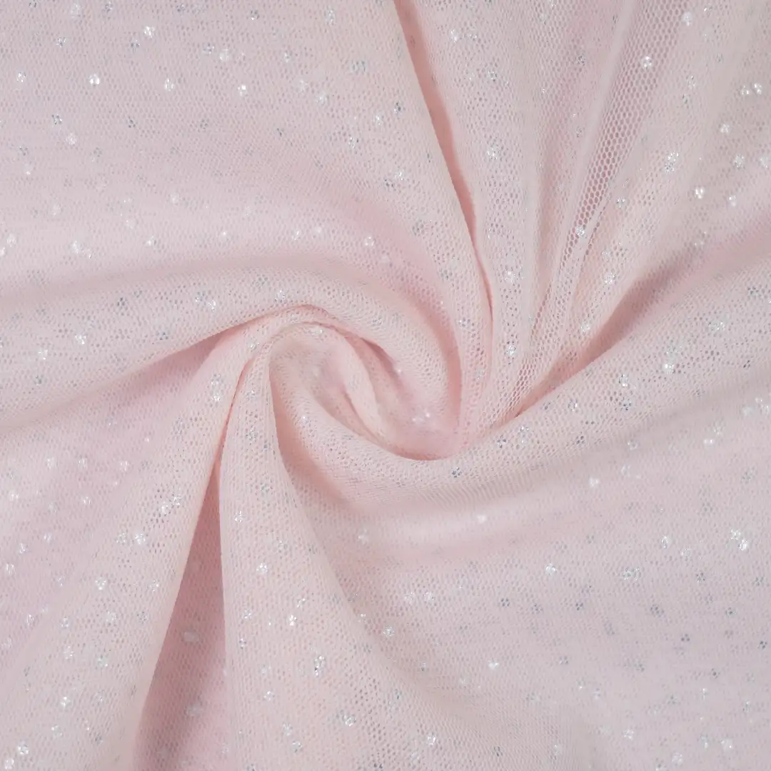 China Fabric for Skirt,Kids Stretch Waist Pleated Skirt Mesh Knit Fabric Polyester Pink color buy from China wholesaler bulk order at wholesale price free worldwide shipping Alibaba