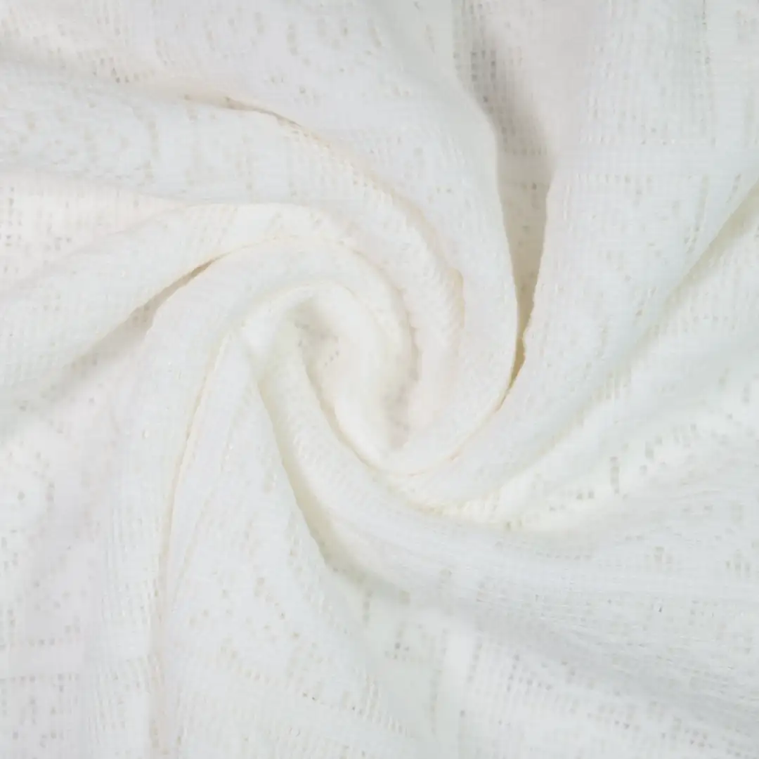 China Fabric for Shirt,Blouse,Crop Top,Skirt Mesh Knit Fabric Polyester white color buy from China wholesaler bulk order at wholesale price free worldwide shipping Alibaba